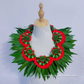 Tongan Kakala Artificial Ti leaves Short Leis